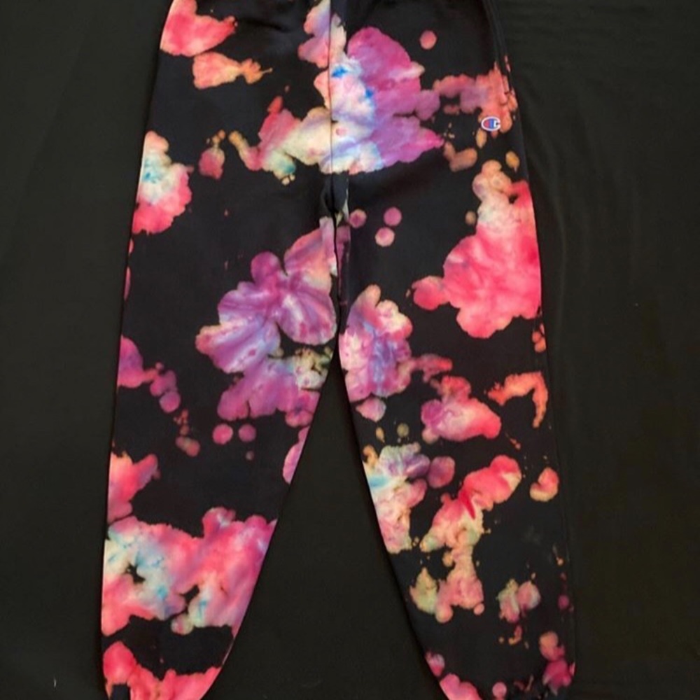 Prismadelix reverse bleach dye joggers